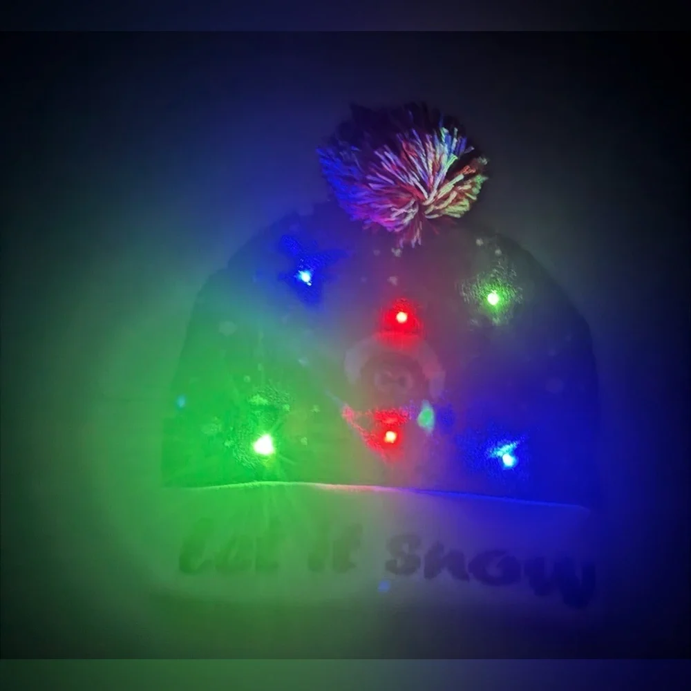 LED funny Christmas beanie unisex